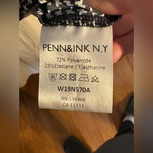PENN&INK N.Y. Black and White Patterned Top - PENN&INK N.Y.